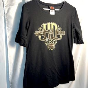 HARLEY-DAVIDSON. SHORT SLEEVE TEE. ONALASKA, WI. SIZE M